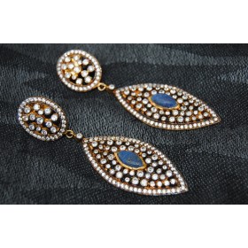  Diamond Lapiz Dangler Earrings